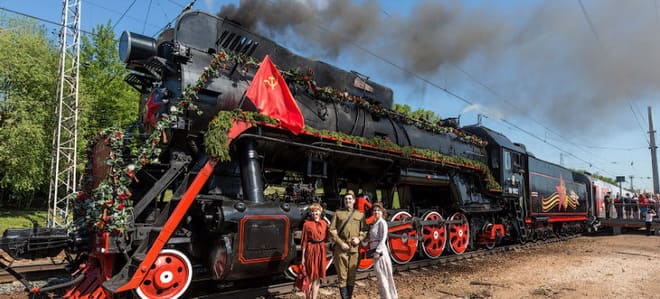 фото поезд победы в москве